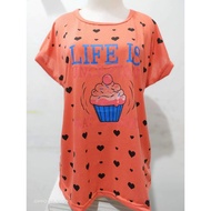 KJ003 JUMBO GIRL'S T-SHIRT XXL | OVERSIZED CASUAL T-SHIRT | BIGSIZE T-SHIRT TOP | JUMBO XXL TOP