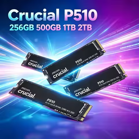 Daily Gaming Office Use Crucial P510 1TB PCIe 5.0 NVMe M.2 SSD Upgraded High Speed From P3 Plus