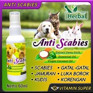 Obat Jamur Spray Semprot Kucing Kelinci dan Anjing Anti Scabies Jamur Ringworm Demodex Impetigo Kudi