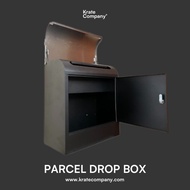 KRATE PARCEL DROP BOX- Parcel Delivery Drop Box, Collection Locker Box, Security &amp; Lock [Stock Ready]