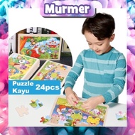 Murmerofficial T004 Puzzle Educational Toy / 24 piece Wooden Puzzle / Children's Puzzle / Jigsaw Puz