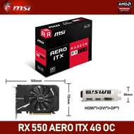 NEW MSI Radeon RX 550 AERO ITX OC 4G Graphics Cards GDDR5 DVI HDMI DP GPU 128Bit RX 550 4GB Video Ca