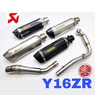 Exhaust Y16ZR Akrapovic Muffler Long Arka Carbon Motor Yamaha Y16 Accessories Tabung Coolant Cover S