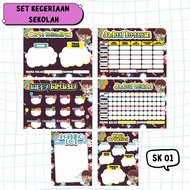 SET KECERIAAN KELAS | HIASAN PAPAN KENYATAAN KELAS