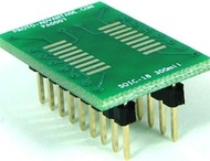 (Qty 2) Proto-Advantage SOIC-18 to DIP-18 SMT Adapter (1.27 mm Pitch, 300 mil Body)