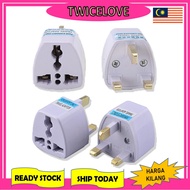 TWICELOVE Universal 3 Pin Plug Adaptor 2 Pin US EU Multi Pin To UK International Adapter