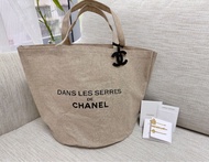 VVIP 限量🔥正貨✅ CHANEL 香奈兒專櫃禮品Dans Les Serres De tote bag 水桶麻布袋💕環保袋、容量大，容易襯衫✨節日送禮物自用