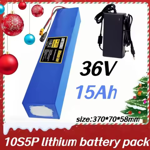 36V 15Ah 18650 10S5P lithium battery pack, high-power built-in BMS, suitable for electric tools,scoo