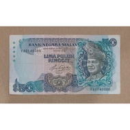 Malaysia Old Series RM50 Old Banknote Siri 5 For Collection Only