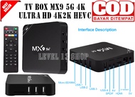 Android Smart TV Box HEVC 4k Ultra HD Android MX9 5g 4K Ram 2gb ROM 16gb Mediatech / ANDROID TV BOX MX9 4K 5G UHD 4K SMART TV BOX ANDROID 10.1 2GB+16GB EU - LVL 13 SHOP