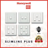 MK Slimline Plus 1G1W 2G1W 3G1W 4G1W 5G1W Bell Tel Standard Rocker Switch S8870 S8872 S8873 S8874 S8