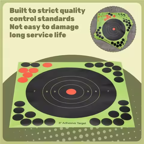 50Pcs/Set Hunting Targets 8X8 Inch Self Adhesive Paper Reactive Splatter Targets Stickers