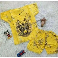 Setelan kaos barong anak khas bali / setelan baju barong anak