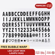 LETTER Display Lamp Letter Light Box decoration Cinematic Letter Box