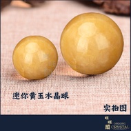 黄玉球 Natural Crystal Yellow Jade Ball  2CM | 纯天然黄玉水晶球 招财水晶 实拍图  风水摆件 - 装饰 / 摆设