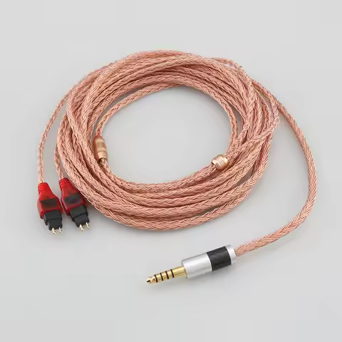 2.5mm 3.5mm XLR Balanced 16 Core 99% 7N OCC Earphone Cable For Sennheiser HD580 HD600 HD650 HDxxx HD