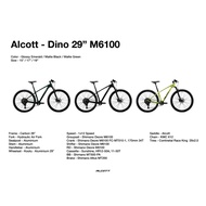 Alcott Dino 29" MTB Carbon matte black - L