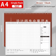 Interior Design Measurement Notebooks A4 Grid Squared
