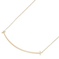 [二手] Tiffany & Co. T Smile大項鍊，頸圍 40/45.5cm，18K（Smile），男女皆宜。