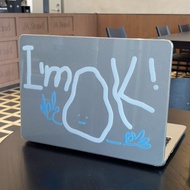 Shesell macbook Case(Glitter)Im ok 2026 M5 A3240 Air13/15 A2681 Case For Transparent Pro13/14