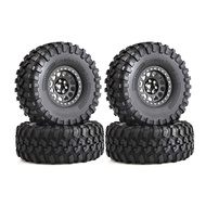 K14PCS 135mm Metal 2.2 Beadlock Wheel Rim Tire Set for 1/10 RC Crawler Car Axial SCX10 Wraith Capra 