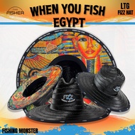 A05 Fizz Woven Straw Hat "Egypt Pattern" When you Fish Limited EDITION 2026