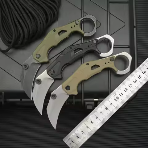 Ks2064 karambit Camping Folding Knife 8CR13 Blade G10 Handle Pocket Survival Tactical Hunting Utilit