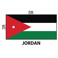 Jordan Flag 3x5ft, Bendera Jordan 3x5ft, Polyester
