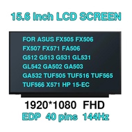 15.6 144Hz Laptop LCD Screen LM156LF2F01 02 03 for ASUS FX505 FX506 FX507 FX571 FA506 G512 G513 G531