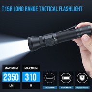 Trustfire T15R Army Tactical Flashlight 2350Lumen Powerful Type C USB Rechargeable 18650 LED Recharg