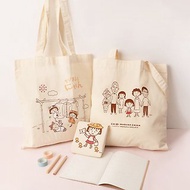 櫻桃小丸子棉布手提袋 - 原色手提袋 側背包 環保購物袋 Eco Bag