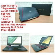 Acer VX5-591G7th generation core i5-7300HQ8gb ram 1TB