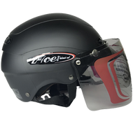 Mũ bảo hiểm nửa đầu GRS A102 Kính fullface A7 đen nhám