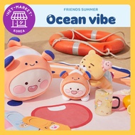 [KAKAO friends] ⛱️KAKAO friends 2022 Summer Edition - Ocean Vibe⛱️ Stuffed toy / Baby Pillow / Socks / Pajama / Beach Towel / Glass cup