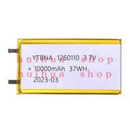 1260110   3.7V 10000mAh  polymer lithium battery/lithium ion battery for Power Bank,GPS,100% real ca