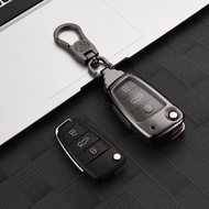 Zinc Alloy car accessories Car Key Cover Protector Case For Audi A3 A4 A5 C5 C6 8L 8P B6 B7 B8 C6 RS3 Q3 Q7 TT 8L 8V S3