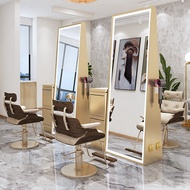 Mirror. Salon mirror. Beauty. Table mirror. กระจกแบบตั้งพื้น มีไฟLED เปิด-ปิดระบบสัมผัส กระจกมีไฟ กร