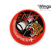 Tiger F-5E/F Photographer Embroidered Cloth Arm (With Velcro)