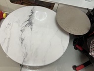 圓形仿大理石紋茶几 梳化茶几