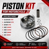 PISTON SET KIT SET FOR CLICK125 STD TMX SUPREMO STD WAVE100 STD MIO 50MM MIO 54MM MIO 59MM M3 59MM