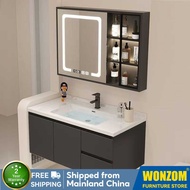 ⚡Aluminum Bathroom Cabinet  Vanity Cabinet Set Toilet Cabinet With Mirror Cabinet 60cm Vanity Cabine