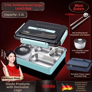 Olodo | Multi-compartment Large Capacity 316 Stainless Steel Lunch Box