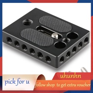 【uhunhn】-Universal Cheese Plate Camera Baseplate with 1/4 Inch 3/8 Inch Thread for 60D/70D/50D/40D/5