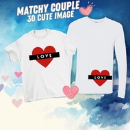 Couple Tshirt Set Baju Modern Design Cotton Baju Couple Tshirt Murah Viral tangan panjang