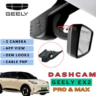 Geely EX2 2 Camera Dashcam OEM Looks Geely EX2 Recorder Camera/ Geely EX2 Dash Cam/