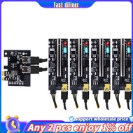 In stoick-PCI-E Riser Card PCIE 1X to 4XUSB3.0+009C Plus PCI-E 1X to 16X USB3.0 Graphics Extension C