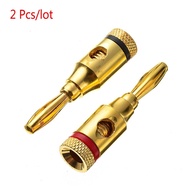 4mm Banana Plug Gold-Plated 8AWG To 20AWG Speaker Wire Cable Connector Musical Audio Adapter
