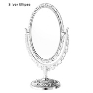 2 Sides Makeup Mirror Stand Table Cosmetic Mirror Plastic Dresser Mirrors Tools