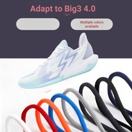 Suitable for 361 Big3 4.0 QUICK Skateboard Shoelaces White Semicircle Oval Shoelace Rope Men Women C