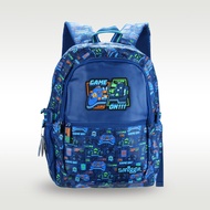 Australia smiggle original schoolbag children's shoulder backpack boys blue game big kids stationery 16 inches 7-12 years